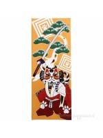 Tenugui art fuku neko kabuki