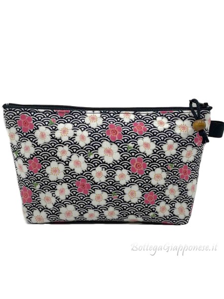 Porta trucco pouch tessuto giapponese