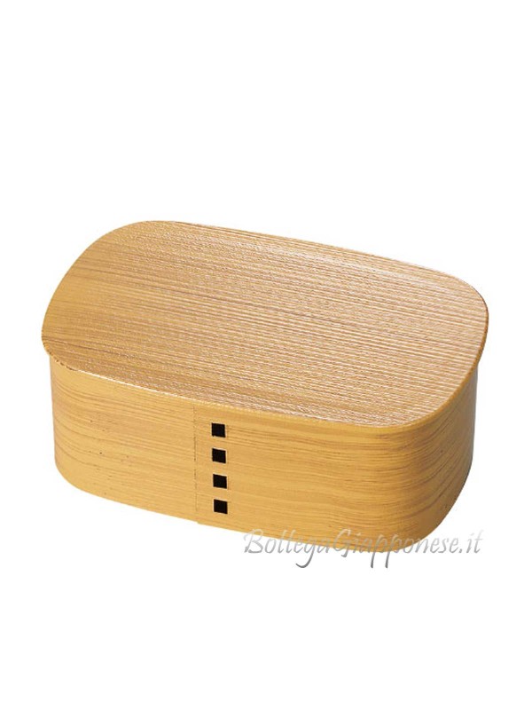 Bento box wappa effetto legno chiaro