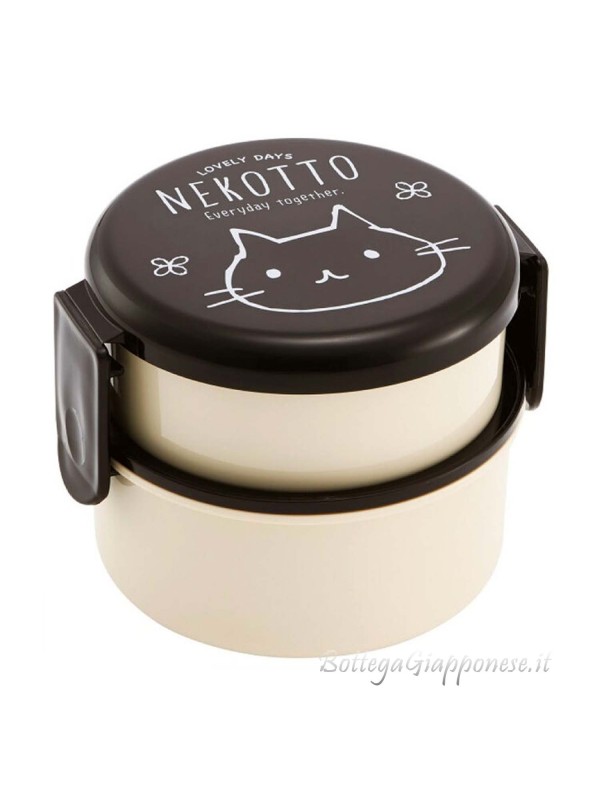 Bento rotondo piccolo 2 strati Nekotto