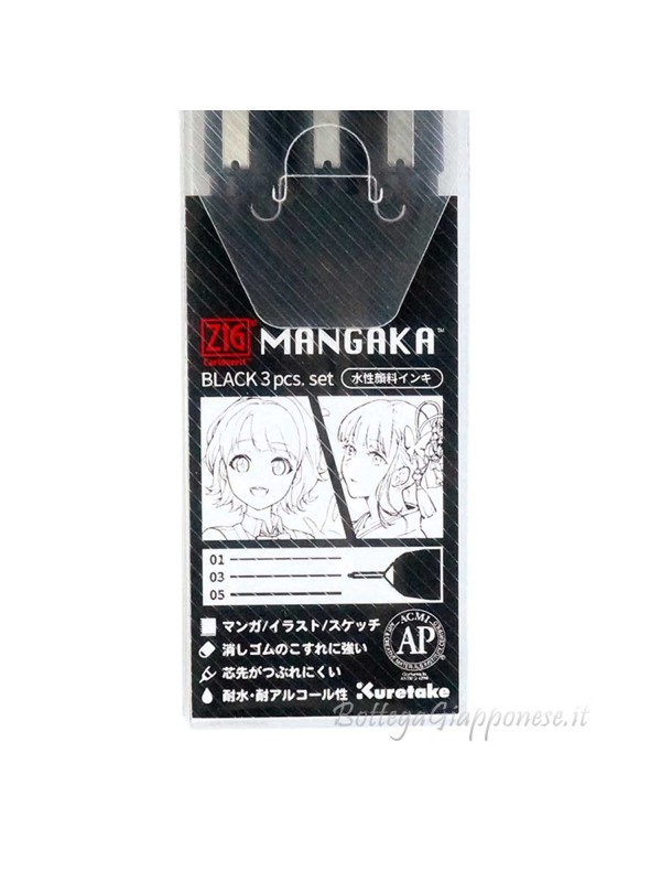 Cartoonist Zig Mangaka set 5 colori Kuretate CNM-01/5V