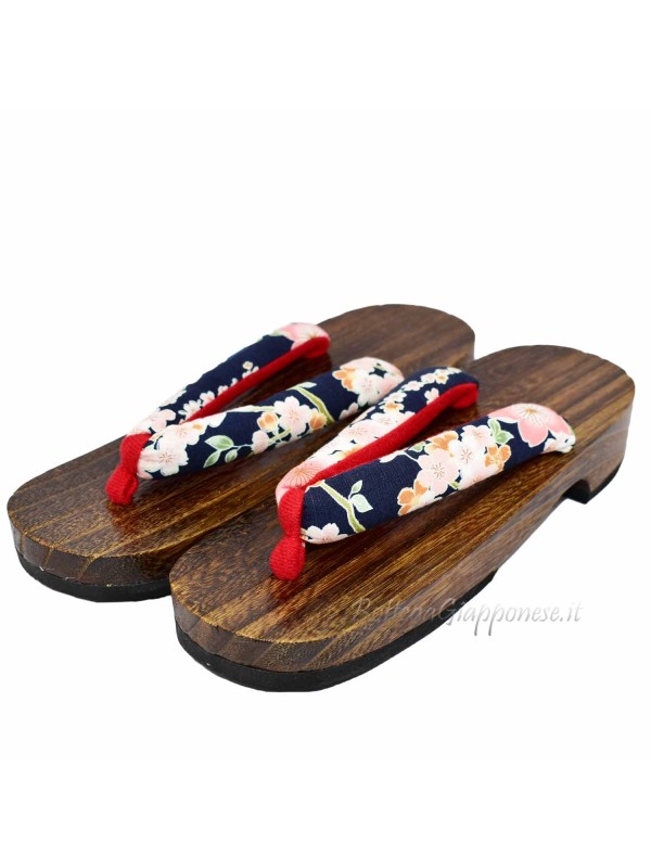 Geta Sandali legno hanao blue (mis. M) Megumi