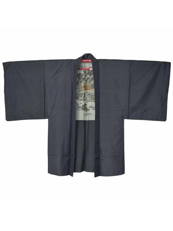 Haori giacca kimono seta paesaggio montano