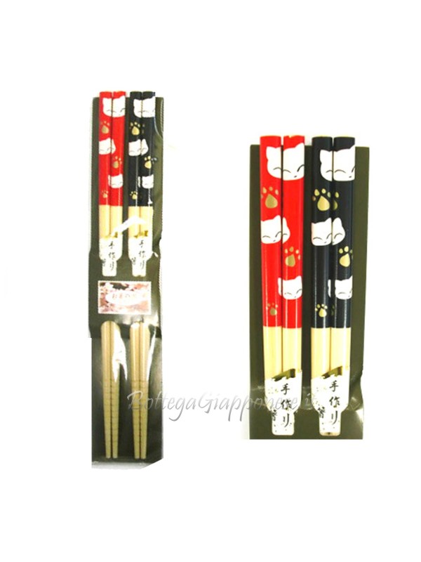 Hashi bacchette ramen set faccia neko