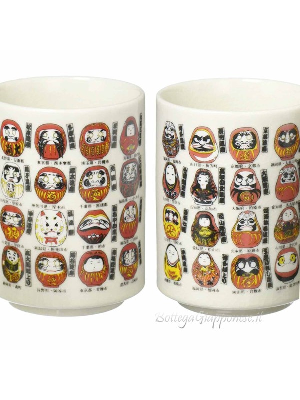 Tazza | Bicchiere daruma buona fortuna dal Giappone (12)