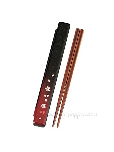 Hashi bacchette con custodia Akane sakura