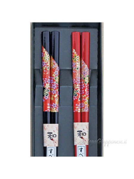 Hashi coppia bacchette washi set regalo