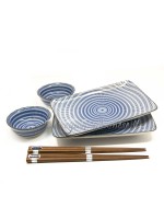 Box sushi set Kyoto x2 ciotole piatti e bacchette