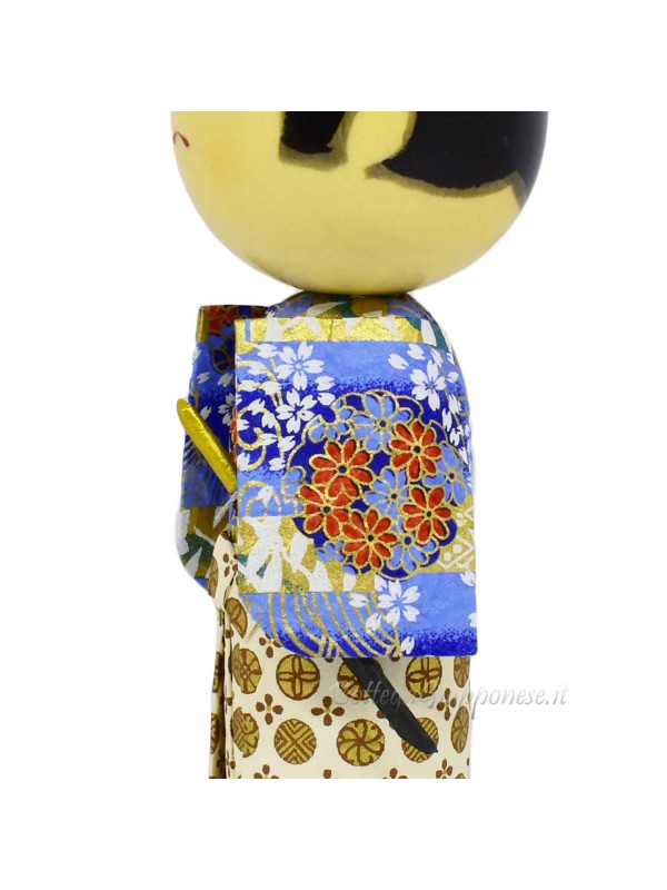 Kokeshi artigianale giapponese samurai