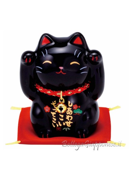 Maneki neko vieni vieni felicità nero