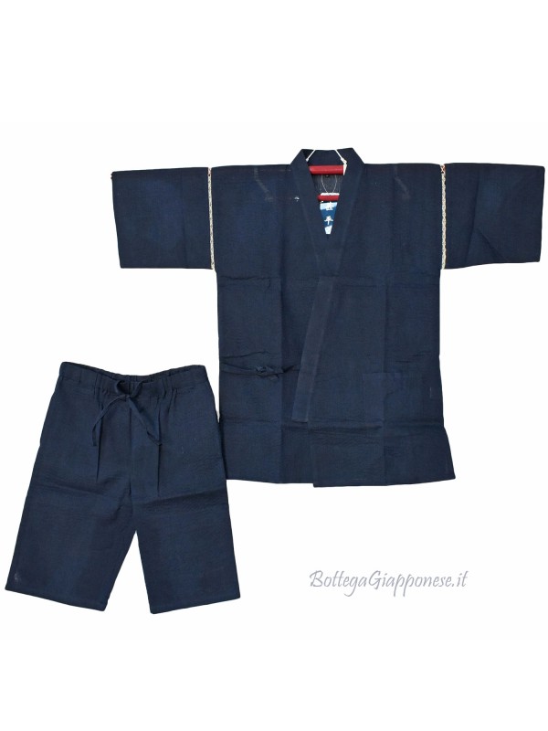 Jinbei navy completo giacca e pantalone